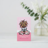 犬のトリマースパヨークシャーテリアPink Customer Rewards Punch ロイヤリティカード (スタンド正面)