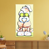 犬のトリマースパロブドシーズー(犬)トゥーキュウリ キャンバスプリント (インサイチュ (リビング))