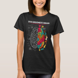 犬のトリマートリマーサロングルーミング犬の動物 Tシャツ