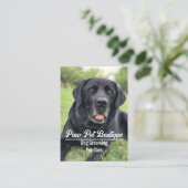 犬のトリマーペットケアパピーウォーカー 名刺 (スタンド正面)