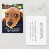 犬のトリマーペットケアパピーウォーカー 名刺 (正面/裏面)
