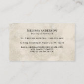 犬のトリマーペットケアボホパピードッグシッター 名刺 (裏面)