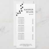 犬のトリマーポーパスの価格リストまたはサービスカード 招待状 (正面)