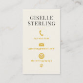 犬のトリマーラグジュアリーパペレッドパピー 名刺 (裏面)