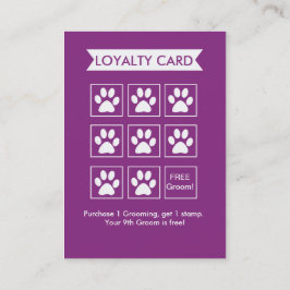 犬のトリマーロイヤリティカード – Personalizable ロイヤリティカード