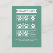 犬のトリマーロイヤリティカード – Personalizable ロイヤリティカード (裏面)