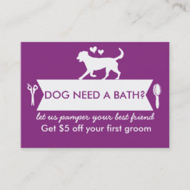 犬のトリマー名刺 – Personalizable 名刺