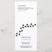 犬のトリマー汚い前足ステップ価格表 メニュー (裏面)