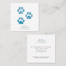 犬のトリマー洗い足プリント水色水