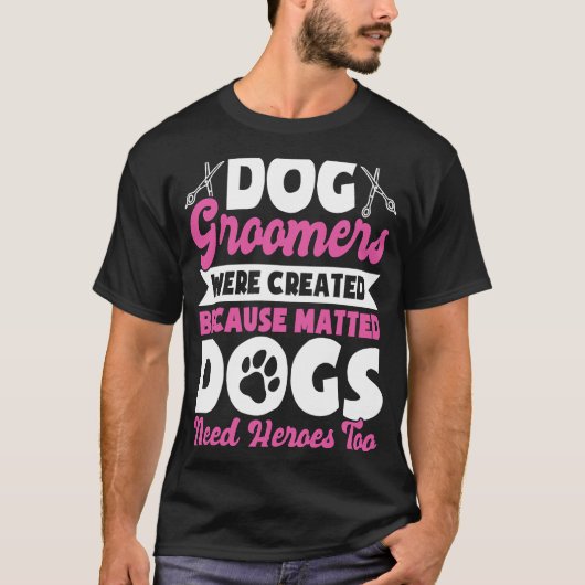 犬のトリマー犬のグルーミングのための女性13 Tシャツ (正面)