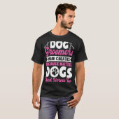 犬のトリマー犬のグルーミングのための女性13 Tシャツ (正面フル)