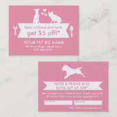 犬のトリマー紹介カード – Personalizable 紹介カード (正面/裏面)