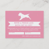 犬のトリマー紹介カード – Personalizable 紹介カード (裏面)