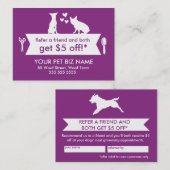 犬のトリマー紹介カード – Personalizable 紹介カード (正面/裏面)