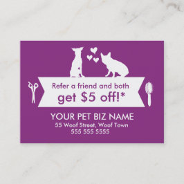 犬のトリマー紹介カード – Personalizable 紹介カード