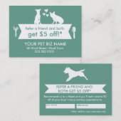 犬のトリマー紹介カード – Personalizable 紹介カード (正面/裏面)