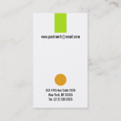 犬のトリマー色の名刺 名刺 (裏面)