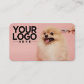 犬のトリマー | カスタムロゴの追加 名刺 (正面)