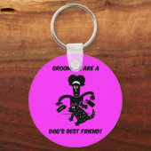 犬のトリマー キーホルダー (正面)