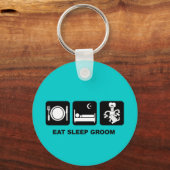 犬のトリマー キーホルダー (正面)