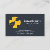 犬のトリマー | トレーナー | 動物シェルター 名刺 (正面)