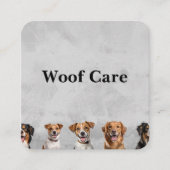 犬のトリマー | トレーナー | 犬種 スクエア名刺 (正面)