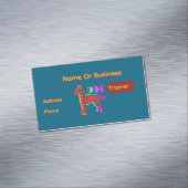 犬のトレーナーのパーソナライズ マグネット名刺 (インサイチュ)