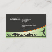 犬のトレーナーの名刺 名刺 (裏面)