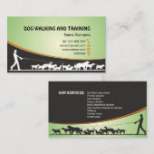 犬のトレーナーの名刺 名刺 (正面/裏面)