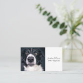 犬のトレーナーまたは行動主義写真 名刺 (スタンド正面)