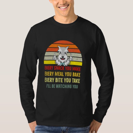 犬のトレーナーを作るおやつはすべて見ている Tシャツ (正面)