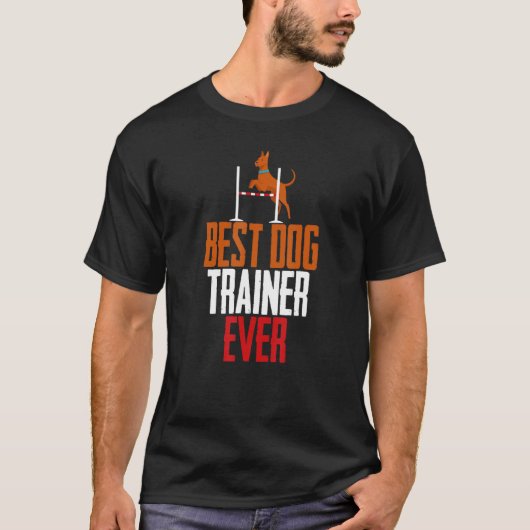 犬のトレーナー最高のエバー犬のオーナードッグスクール Tシャツ (正面)