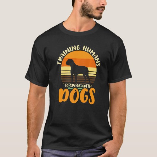 犬のトレーナー話と人間のトレーニング1 Tシャツ (正面)