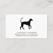 犬のトレーナー |ドッグアイコンとターフ 名刺 (裏面)