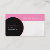 犬のトレーナー |ドッグスタイリストの名刺 名刺 (裏面)