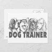 犬のトレーナー ポストカード (正面/裏面)