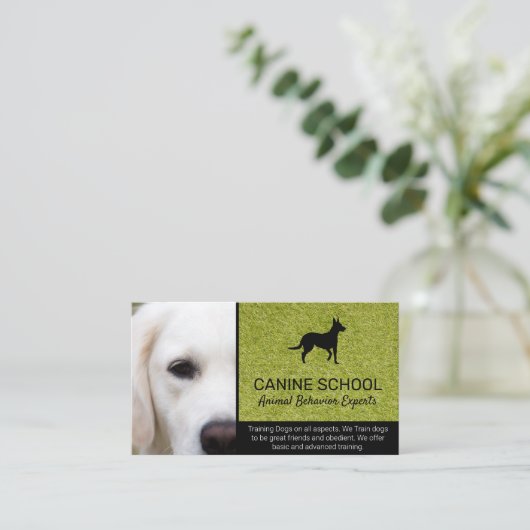 犬のトレーナー | 動物の行動 名刺 (スタンド正面)
