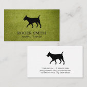 犬のトレーナー |動物サービス |ドッグシッター 名刺 (正面/裏面)