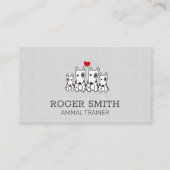 犬のトレーナー |動物サービス |ドッグシッター 名刺 (正面)