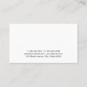 犬のトレーナー |動物サービス 名刺 (裏面)