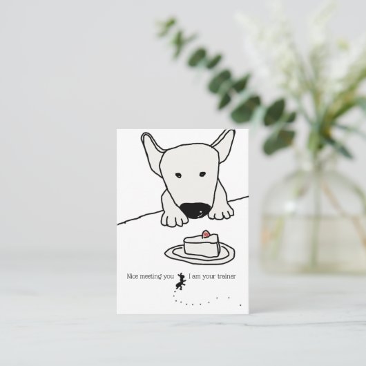 犬のトレーナー 名刺 (スタンド正面)