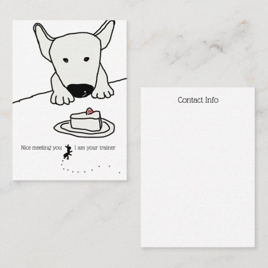 犬のトレーナー 名刺 (正面/裏面)