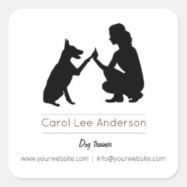 犬のトレーナー/犬のトレーニング スクエアシール
