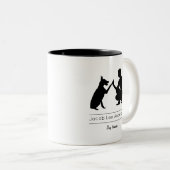 犬のトレーナー/犬のトレーニング ツートーンマグカップ (正面右)