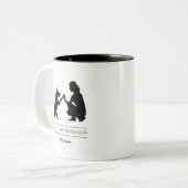 犬のトレーナー/犬のトレーニング ツートーンマグカップ (正面左)