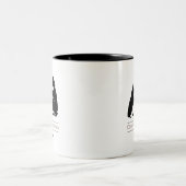 犬のトレーナー/犬のトレーニング ツートーンマグカップ (中央)