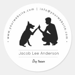 犬のトレーナー/犬のトレーニング ラウンドシール