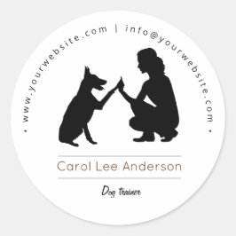 犬のトレーナー/犬のトレーニング ラウンドシール