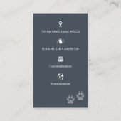 犬のトレーナー |犬の養成所 名刺 (裏面)