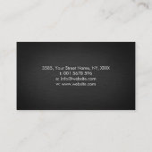 犬のトレーナー – K9トレーナーブラックとホワイト 名刺 (裏面)